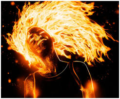 woman-fire